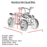 Bambino 250w Blue Kids Electric Mini Quad Bike