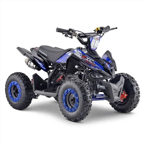 Toxic 50cc Blue Kids Mini Petrol Quad Bike