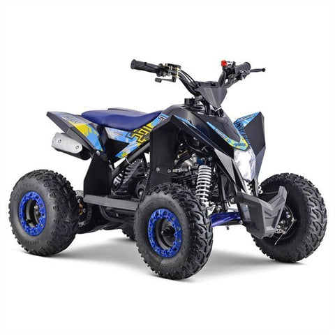 T-Max Roughrider 90cc Blue Kids Midi Petrol Quad Bike