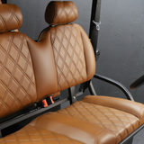 EA6R+ 72V – BLACK, BROWN SEATS, BROWN SEAT STITCHING