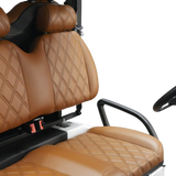 EA4R+ 60V – WHITE BODY, BROWN SEATS, BLACK SEAT STITCHING