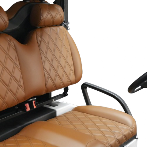 EA4R+ 60V – WHITE BODY, BROWN SEATS, BLACK SEAT STITCHING