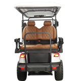 EA4R+ 60V – WHITE BODY, BROWN SEATS, BLACK SEAT STITCHING