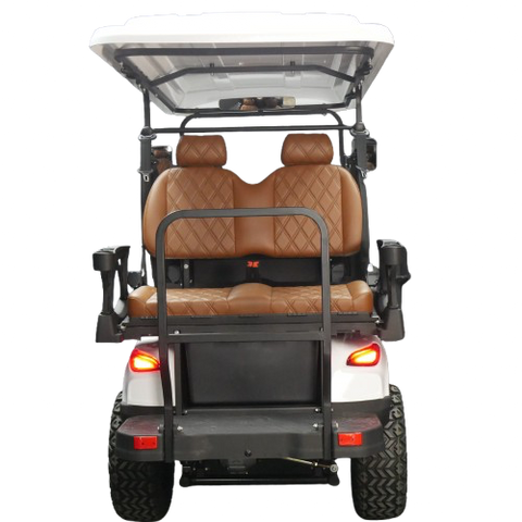 EA4R+ 60V – WHITE BODY, BROWN SEATS, BLACK SEAT STITCHING