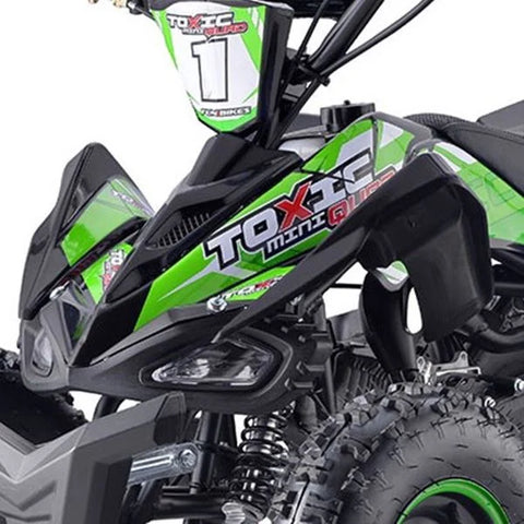 Toxic 50cc Green Kids Mini Petrol Quad Bike