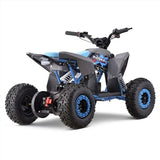 T-Max Roughrider 2025 1100w 36v Nardo Grey/Blue Kids Midi Electric Quad Bike